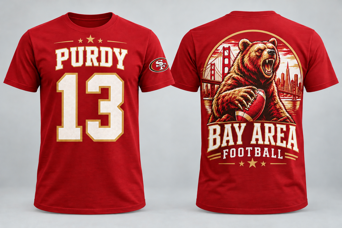 Purdy 13 Bay Area Football Tee