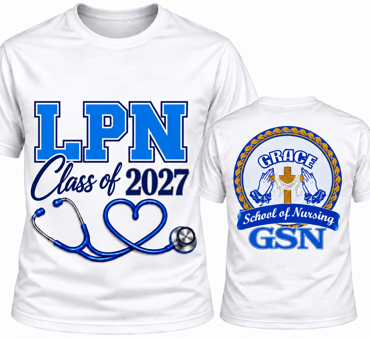 Grace school of Nursing Clinical short sleeve tee