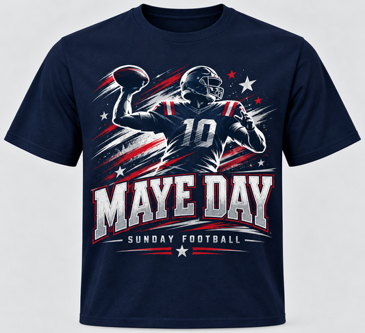 Maye Day Football Tee