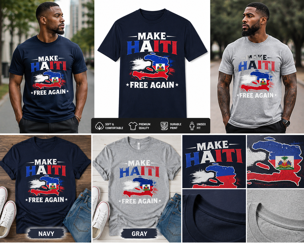 Make Haiti free aging T-shirt , Version 2
